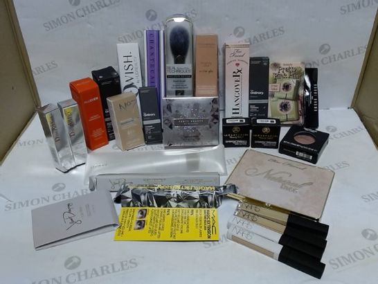 LOT OF APPROXIMATELY 25 ASSORTED DESIGNER COSMETIC ITEMS, TO INCLUDE DIOR, FENTY, BOBBI BROWN, HUDA BEAUTY, MAC, ETC