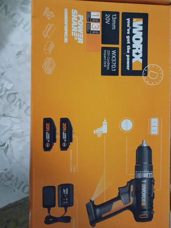 WORX POWER SHARE CORDLESS IMPACT DRILL