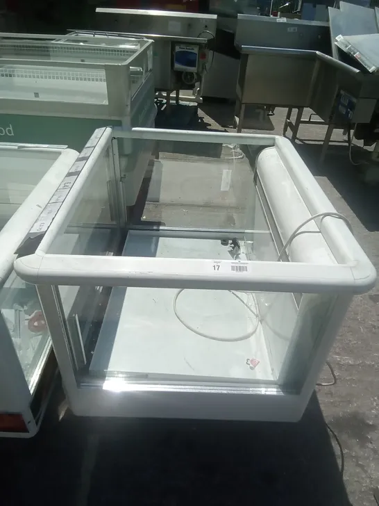 COMMERCIAL SMALL SELF SERVE FREEZER 