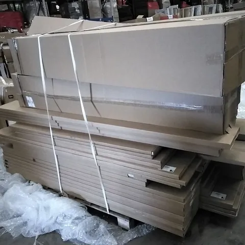 PALLET OF ASSORTED FURNITURE WORKTOPS AND BATHROOM UNITS