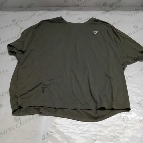 GYMSHARK T-SHIRT IN GREEN - SMALL