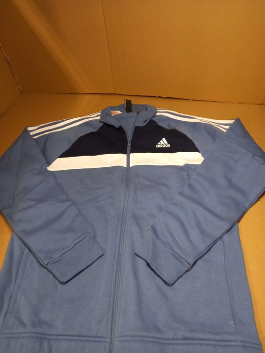 ADIDAS TRACKSUIT TOP IN BLUE SIZE LARGE