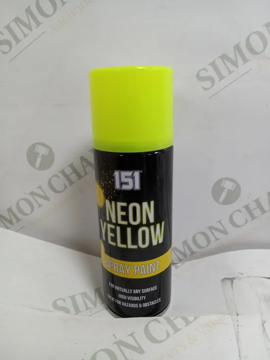 BOX OF 12 X 151 NEON YELLOW SPRAY PAINT 