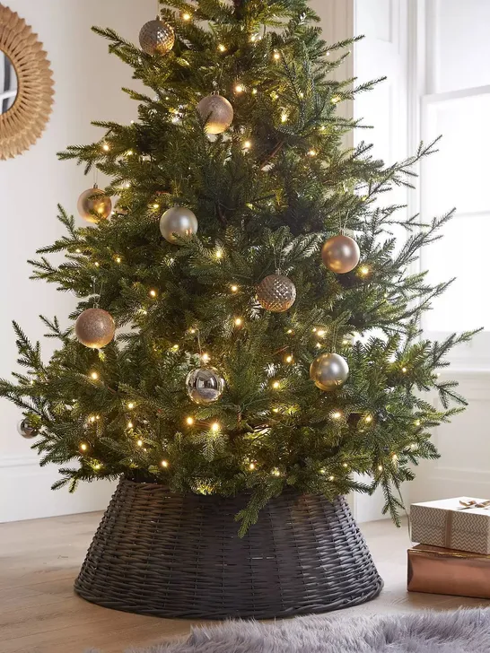 BOXED SLATE GREY WILLOW TREE SKIRT - 50X70 RRP £39.99