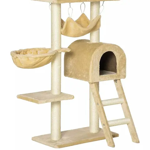 BOXED PAWHUT CAT TREE TOWER KITTEN ACTIVITY CENTER SCRATCHING POST W/HAMMOCK CONDO BED BASKET