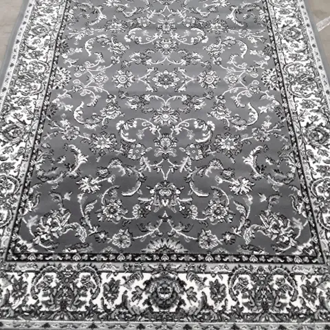 QUALITY DESIGNER HOMEMAKER TRADITIONAL PERSIAN GREY AREA RUG 