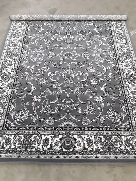 QUALITY DESIGNER HOMEMAKER TRADITIONAL PERSIAN GREY AREA RUG 