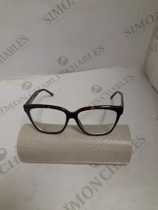 JIMMY CHOO JC335 HAVANA FRAMED PRESCRIPTION GLASSES 