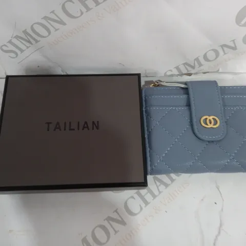 BOXED TAILIAN SMALL WOMENS PURSE IN PALE BLUE