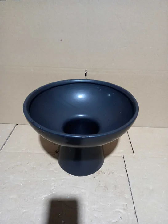 K BY KELLY HOPPEN FOOTED BOWL - BLACK