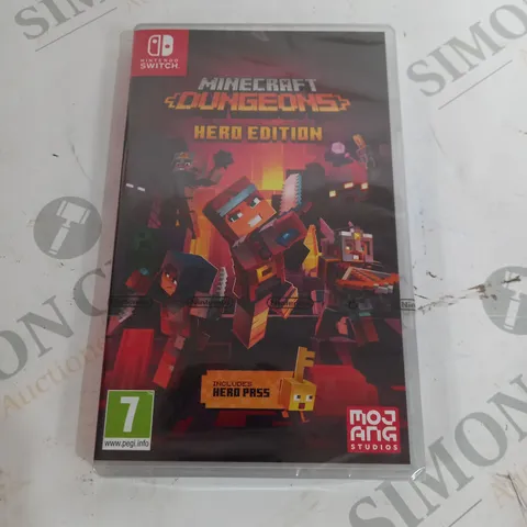 BOXED CELLPHANE WRAPPED MINECRAFT DUNGEONE HERD EDITION FOR NINTENDO SWITCH