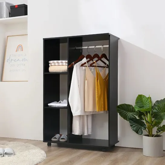 BOXED RILES 80CM WIDE CLOTHES STORAGE SYSTEM 