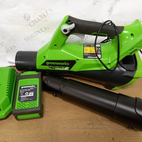 GREENWORKS 40V CORDLESS AXIAL BLOWER 