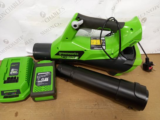 GREENWORKS 40V CORDLESS AXIAL BLOWER 