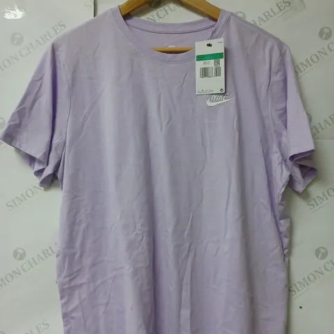 NIKE LADIES CLUB TEE VIOLET MIST SIZE 16