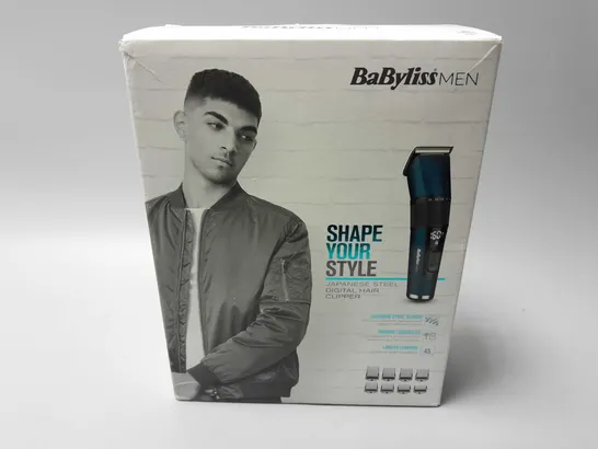 BOXED BABYLISS MEN JAPANESE STYLE DIGITAL HAIR CLIPPER