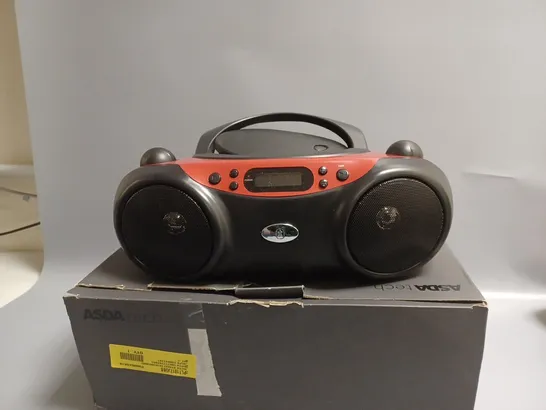 BOXED ASDA TECH BLUETOOTH CD BOOMBOX 