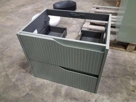 BRAND NEW FUTURBANO SOHO 60 MATT GREEN VANITY UNIT - 600×450×500MM