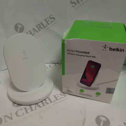 BOXED BELKIN BOOST CHARGE WIRELESS CHARGING STAND 