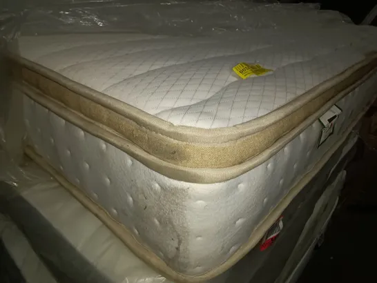 PILLOW TOP POCKET SPRUNG 2000 MATTRESS - APPROX 135X190CM