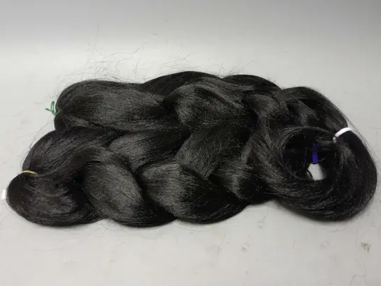 UNBOXED KINK STRAIGHT BRAIDING HAIR IN BLACK 