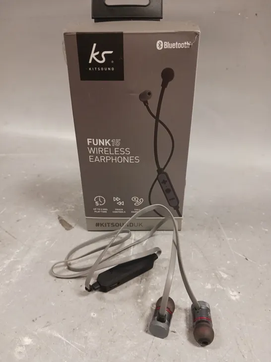 BOXED KITSOUND FUNK 15 WIRELESS EARPHONES 