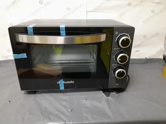 BOXED COOKWORKS MINI OVEN 20 LITRE BLACK - COLLECTION ONLY