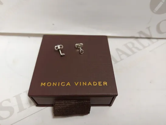 BOXED MONICA VINADER SILVER STUD EARRINGS