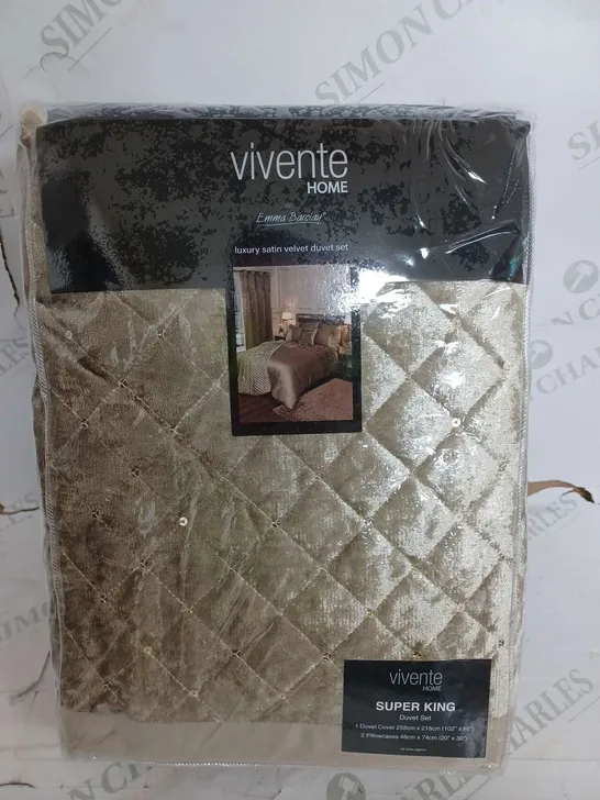 VIVENTE HOME SUPER KING DUVET SET 