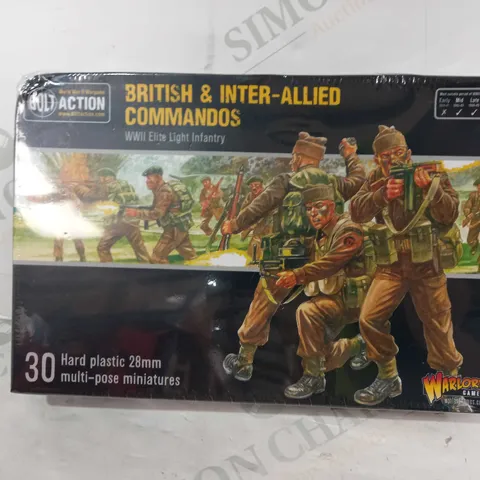 WARLORD GAMES BRITISH & INTER-ALLIED COMMANDOS WWII ELITE LIGHT INFANTRY MINIATURES