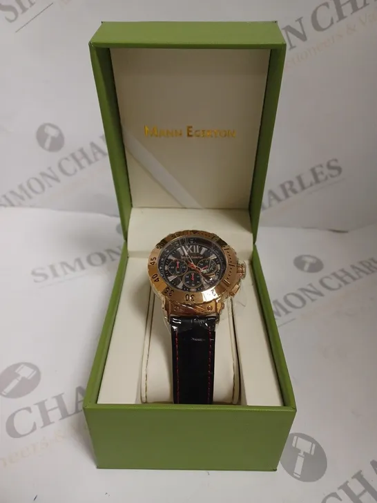 BOXED MANN EGERTON DIMENSION ROSE WATCH 