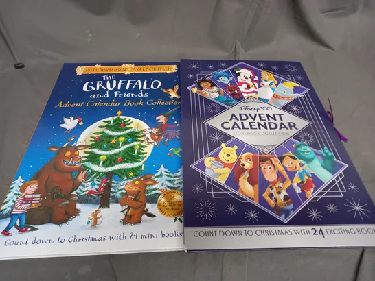 APPROXIMATELY 5 ASSORTED GIANT COUNTDOWN ADVENT CALENDARS TO INCLUDE THE GRUFFALO AND DISNEY 100