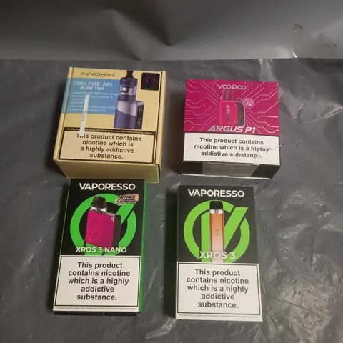 APPROXIMATELY 20 BOXED E-CIGARETTES TO INCLUDE VAPORESSO, VOOPOO, INNOKIN ETC 