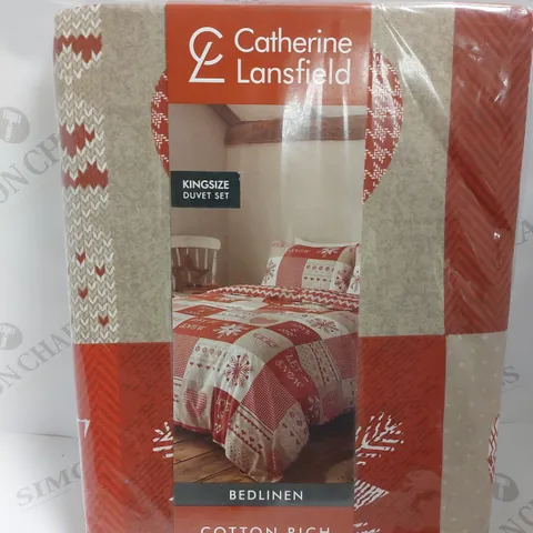 CATHERINE LANSFIELD KINGSIZE CHRISTMAS DUVET SET