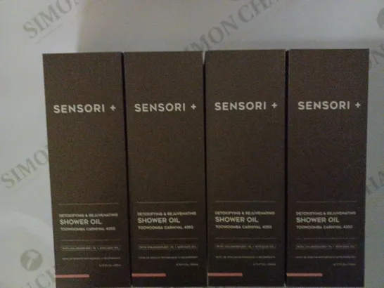 LOT OF 4 X 200ML SENSORI + SHOWER OIL TOOWOOMBA CARNIVAL 435O