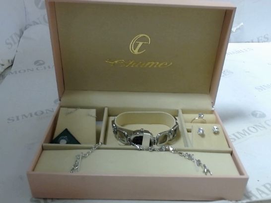 CHIME WATCH AND JEWELLERY SET 
