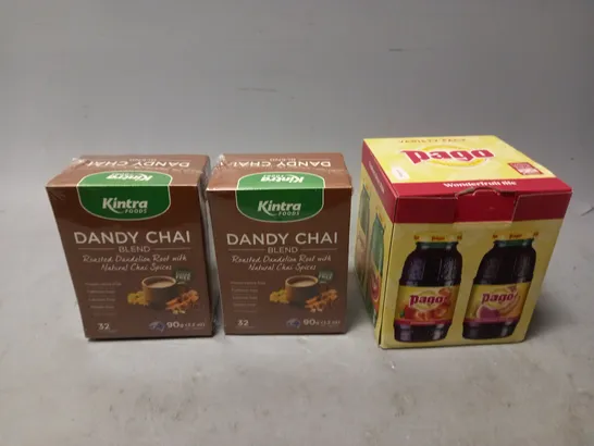 PAGO WONDERFRUIT LIFE, AND 10X DANDY CHAI BLEND 