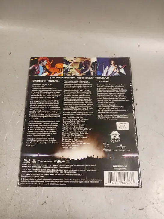 SEALED QUEEN ROCK MONTREAL & LIVE AID BLU-RAY 