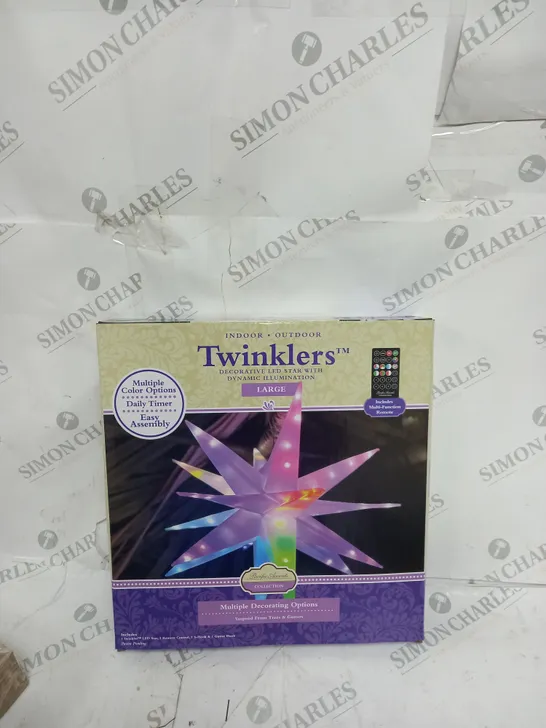 BOXED TWINKLERS DECORATIVE LED STAR WITH DYNAMIC ILLUMINATION - LARGE