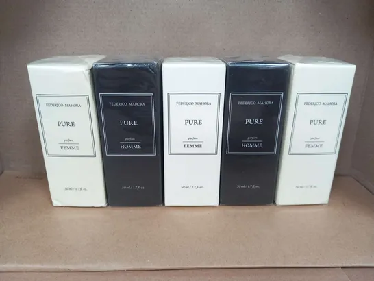 NINE ASSORTED FEDERICO MAHORA 50ML FRAGRANCES