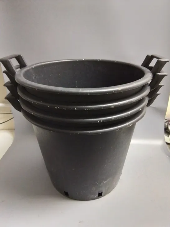 PACK OF 4 HEAVY DUTY 30L PLANTER POTS WITH HANDLES RRP £20