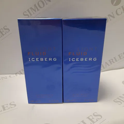 LOT OF 4 X 100ML ICEBERG LIGHT FLUID EAU DE TOILETTE  