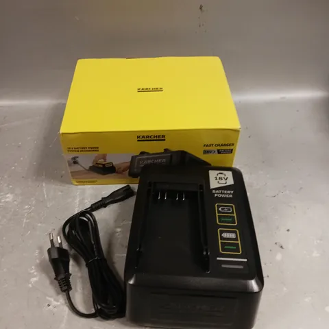 BOXED KARCHER 18V BATTERY FAST CHARGER