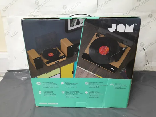 LOT OF 4 BOXED JAM BLUETOOTH SOUND STREAM+ TURNTABLES