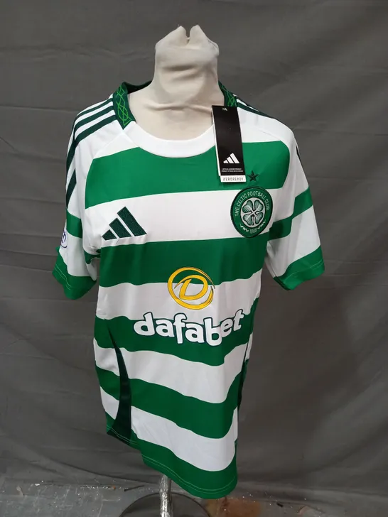 ADIDAS THE CELTIC FOOTBALL CLUB SHIRT - SMALL