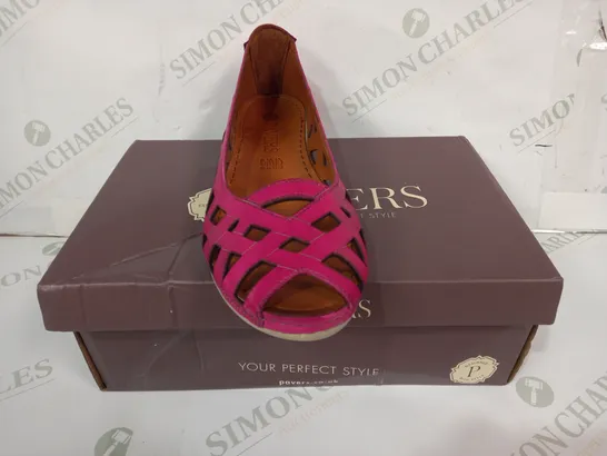 BOXED PAIR OF PAVERS SLIP-ON SANDALS IN FUSCHIA EU SIZE 41