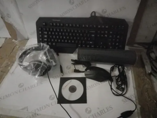 2 BRAND NEW BOXED BLACK WEB 4 IN 1 GAMING KIT INCLUDING; MOUSE, KEYBOARD, HEADSET AND MOUSE MAT