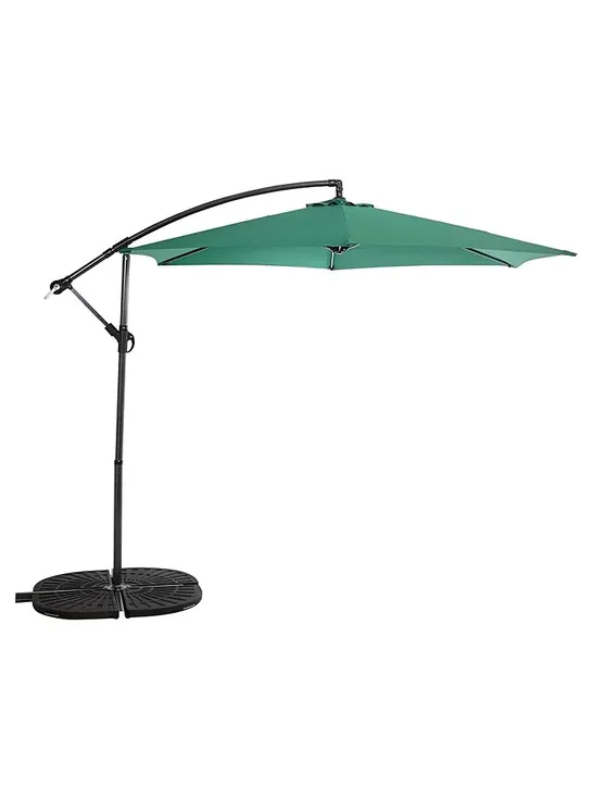 BRAND NEW BOXED LEANOVER PARASOL 3.0M GREEN   