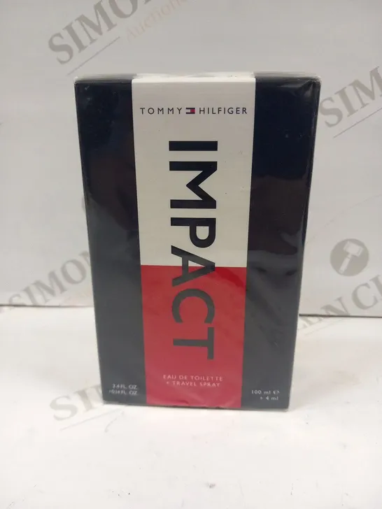 BOXED AND SEALED TOMMY HILFIGER IMPACT EAU DE TOILETTE AND TRAVEL SPRAY 100ML