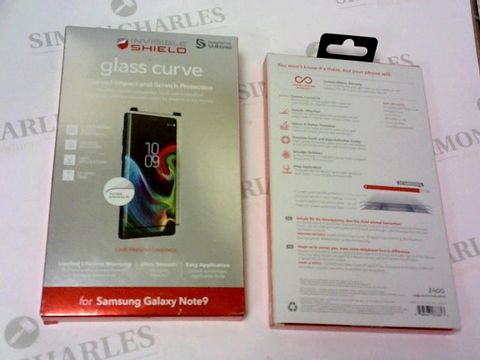 A BRAND NEW BOX OF APPROXIMATELY 10 INVISIBLE SHIELD GLASS CURVE FOR SAMSUNG GALAXY NOTE 9 